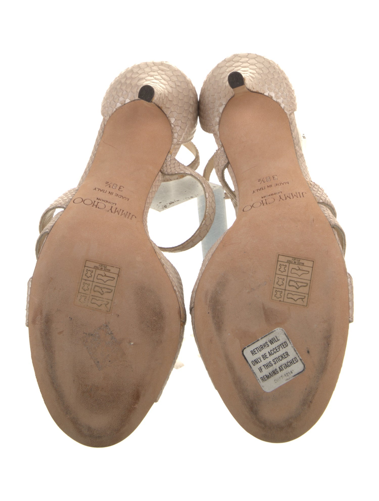 Jimmy Choo Snakeskin Sandals